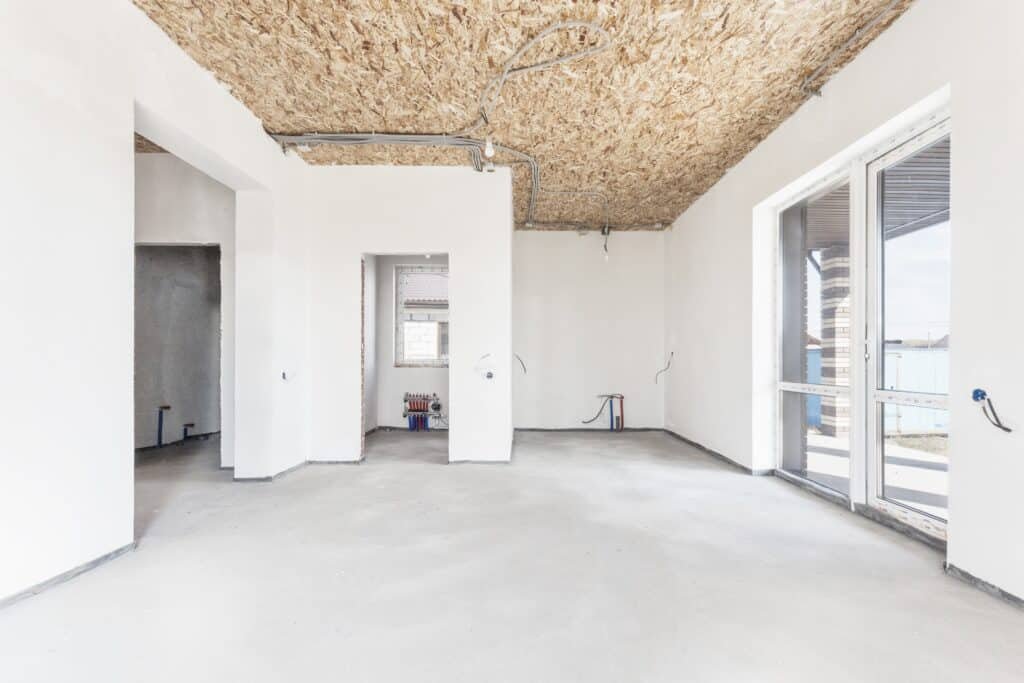 Interior,Of,The,Apartment,Without,Decoration,In,Gray,Colors